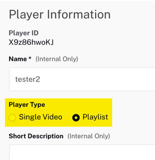 make playlist player