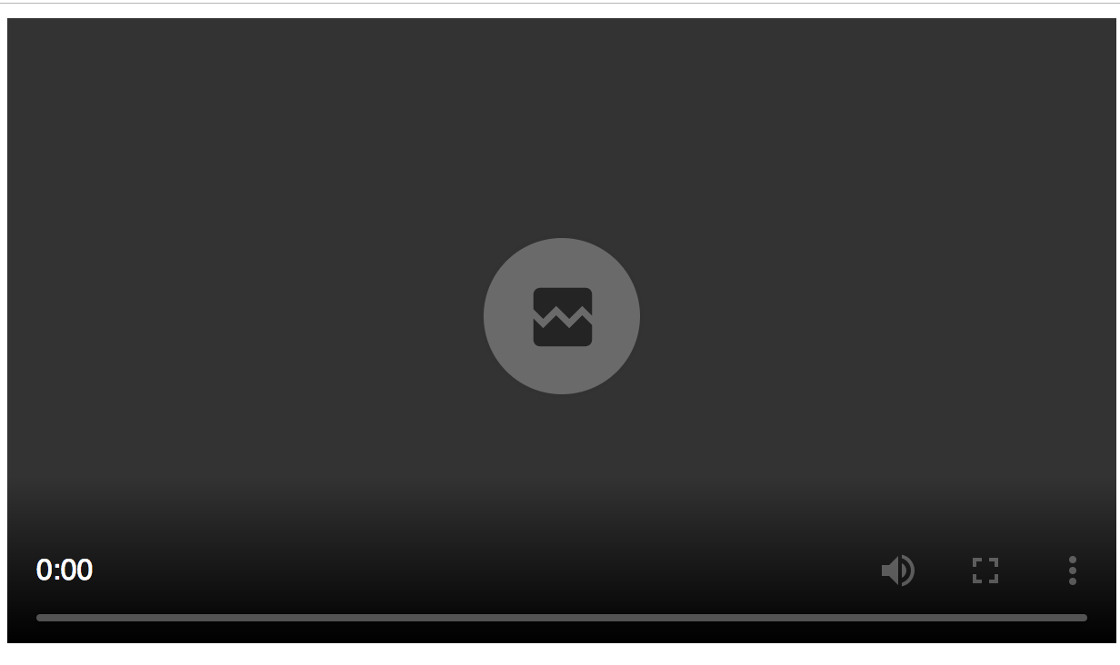 chrome broken video icon