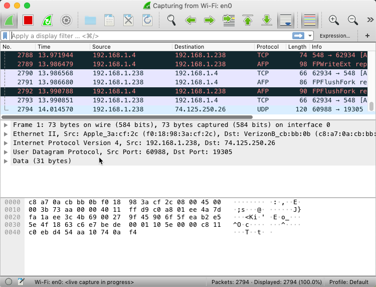 Capturing Data