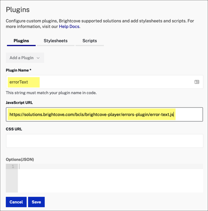 Plugin details