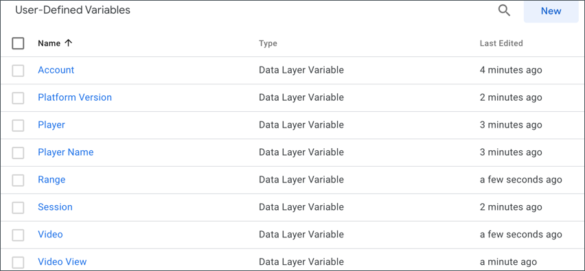 User-defined variables